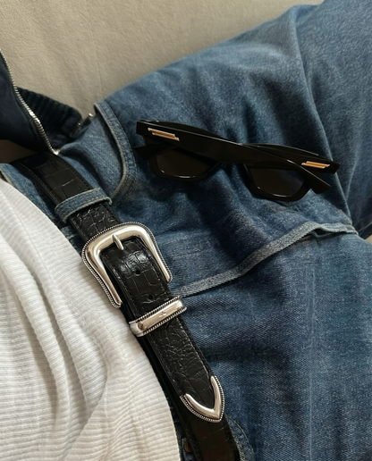 Briar & Buckle Belt (Black)