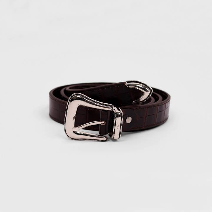 Briar & Buckle Belt (Bordo)