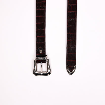 Briar & Buckle Belt (Bordo)