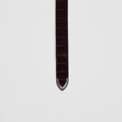 Briar & Buckle Belt (Bordo)