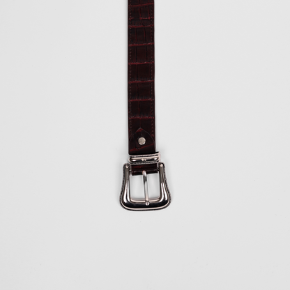 Briar & Buckle Belt (Bordo)