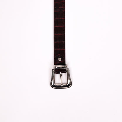 Briar & Buckle Belt (Bordo)