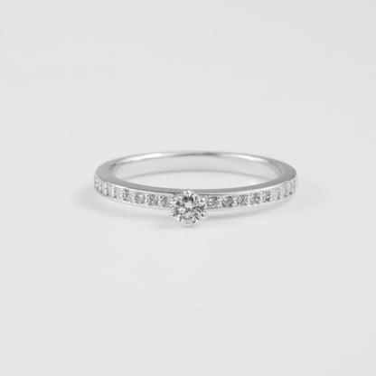 Celestial Solitaire Sterling Silver Lab-Grown Diamond Ring
