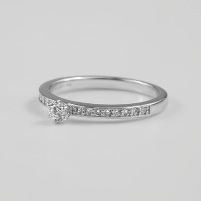 Celestial Solitaire Sterling Silver Lab-Grown Diamond Ring