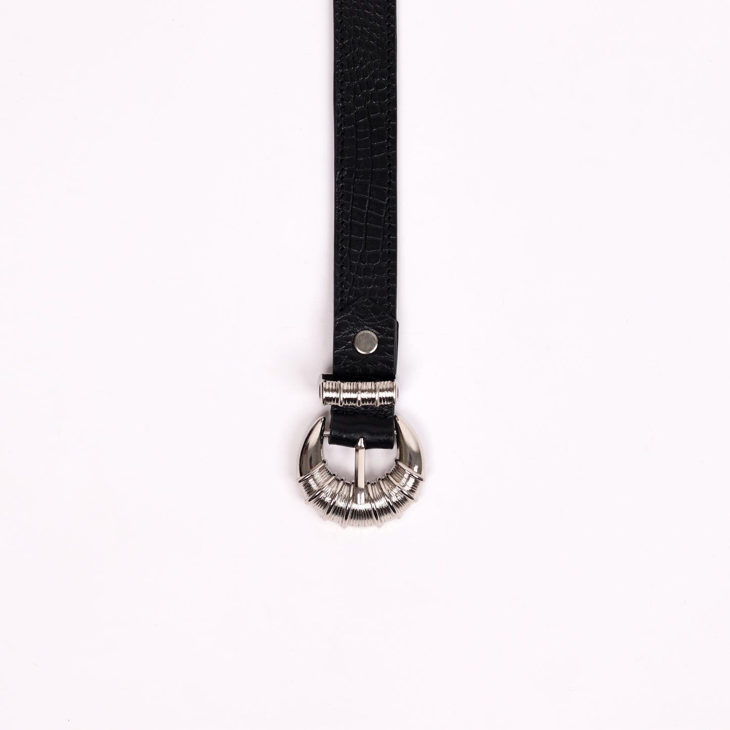 Cord & Croc Belt (Black)