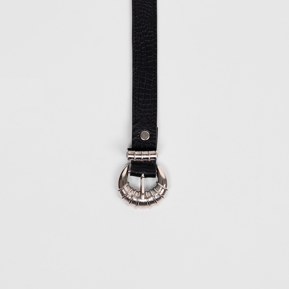 Cord & Croc Belt (Black)