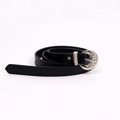Cord & Croc Belt (Black)