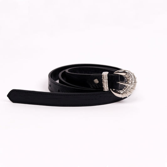 Cord & Croc Belt (Black)