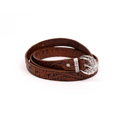 Cord & Croc Belt (Sienna)