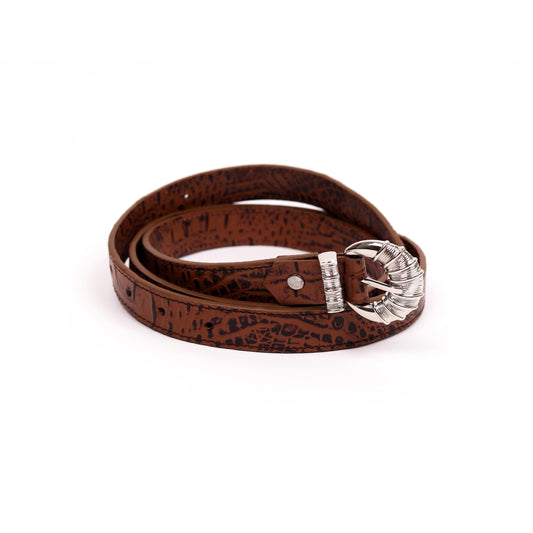 Cord & Croc Belt (Sienna)