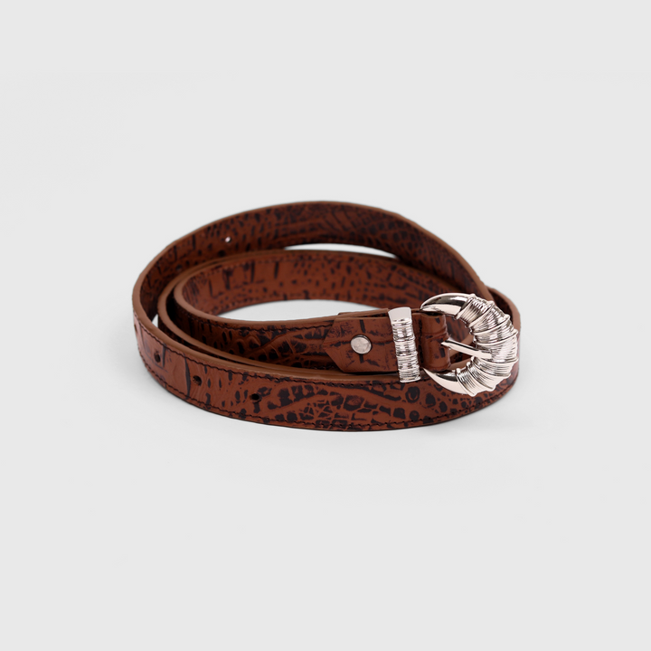Cord & Croc Belt (Sienna)