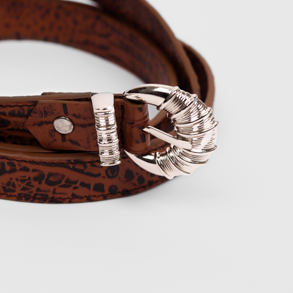 Cord & Croc Belt (Sienna)