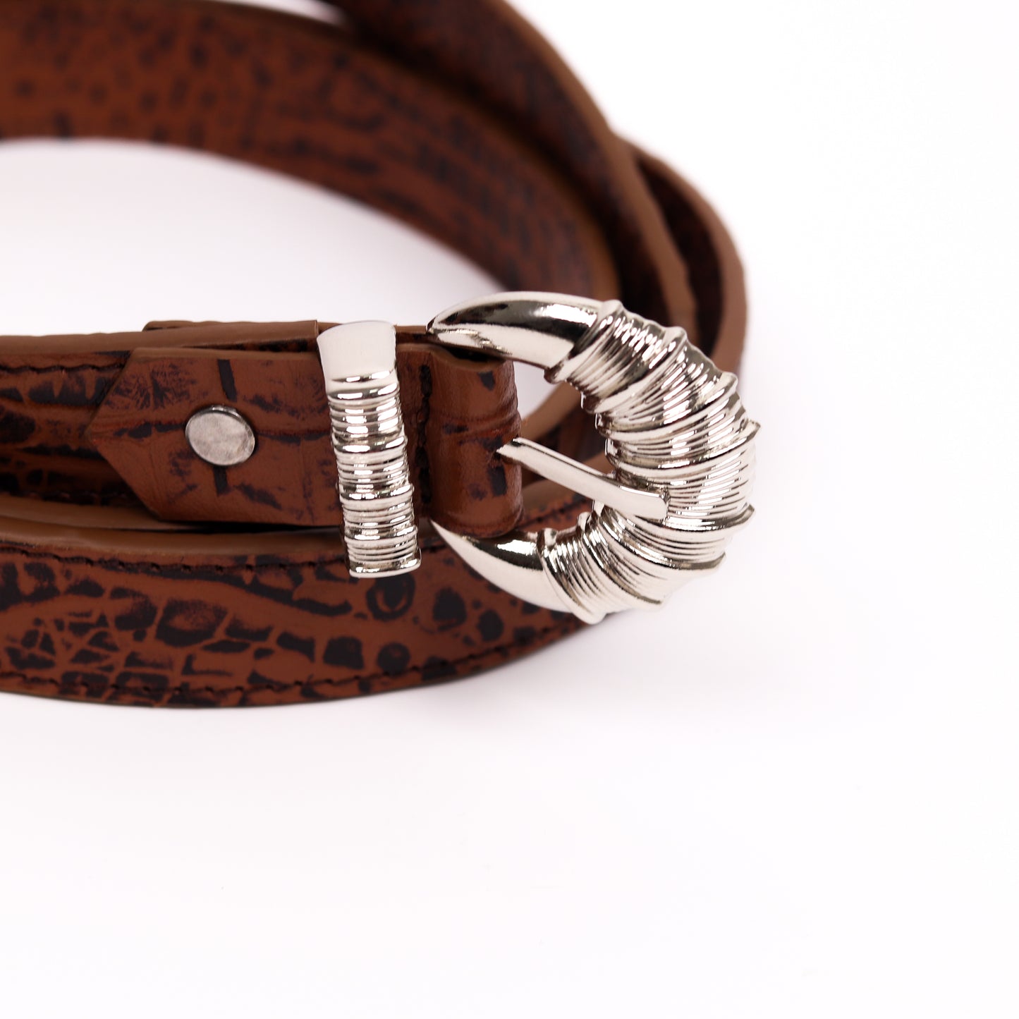 Cord & Croc Belt (Sienna)