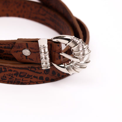 Cord & Croc Belt (Sienna)