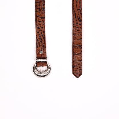 Cord & Croc Belt (Sienna)