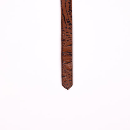 Cord & Croc Belt (Sienna)