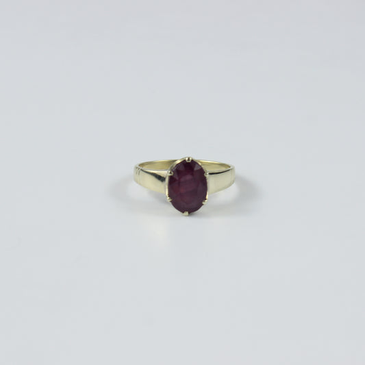 Crimson Velvet Ring
