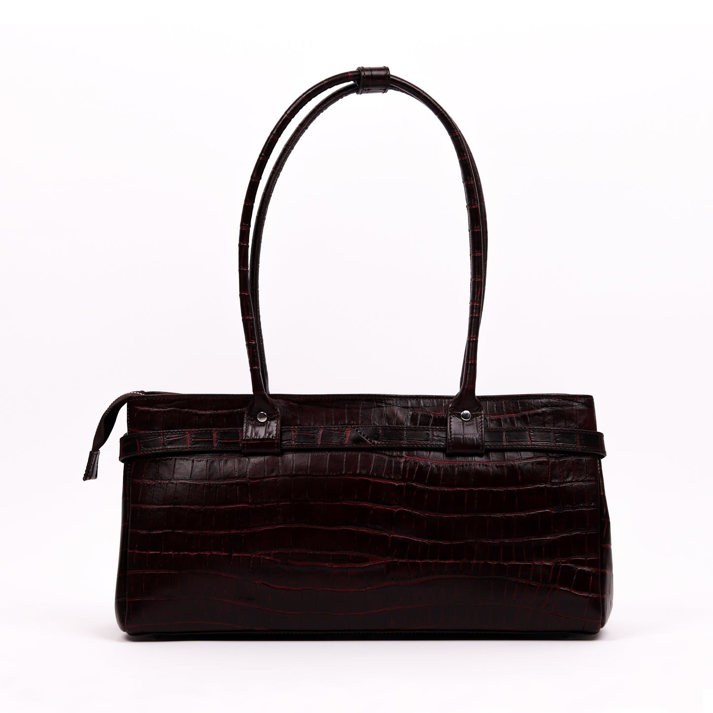 Crocodile Royale Tote Bag (Bordo)