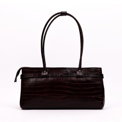Crocodile Royale Tote Bag (Bordo)