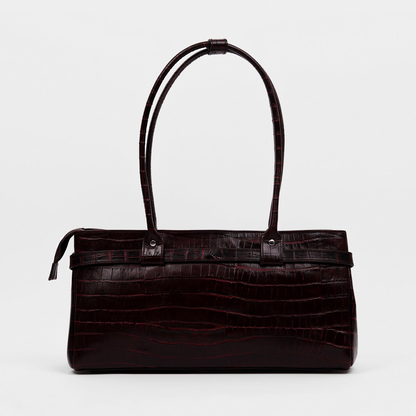 Crocodile Royale Tote Bag (Bordo)