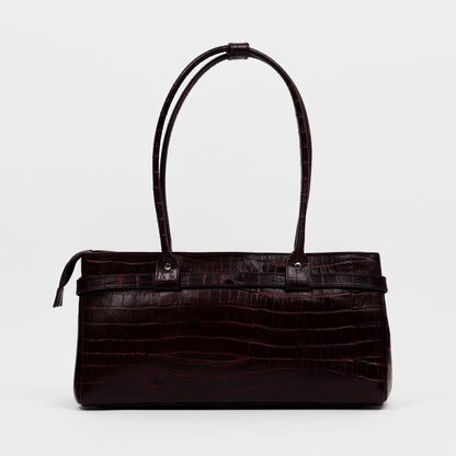 Crocodile Royale Tote Bag (Bordo)
