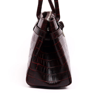 Crocodile Royale Tote Bag (Bordo)