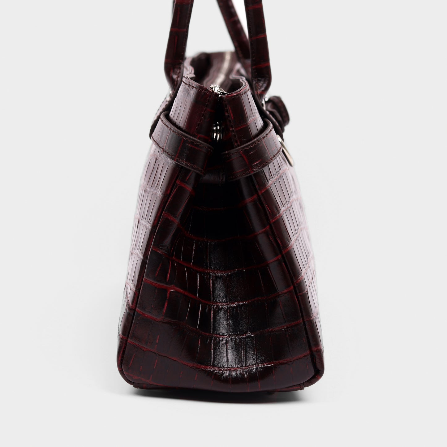 Crocodile Royale Tote Bag (Bordo)