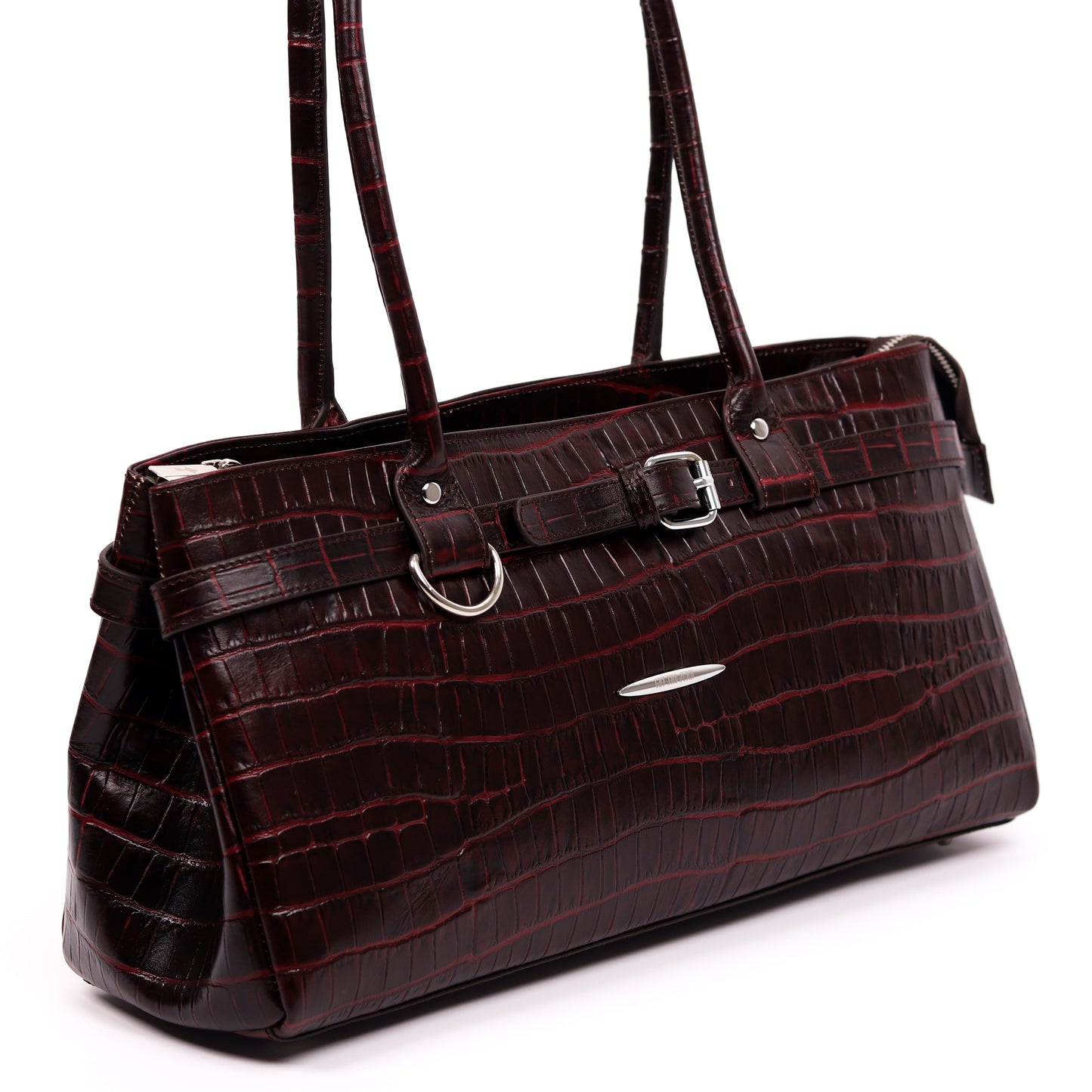 Crocodile Royale Tote Bag (Bordo)