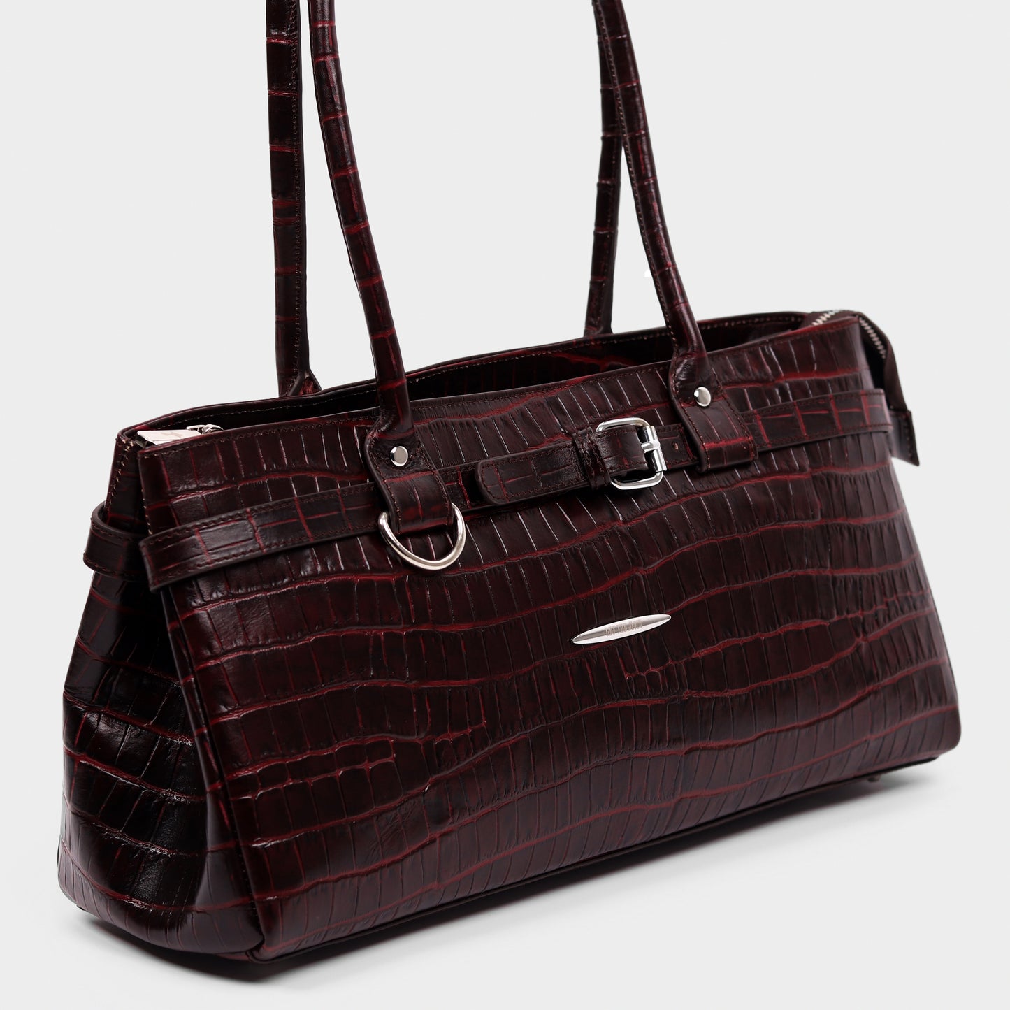 Crocodile Royale Tote Bag (Bordo)