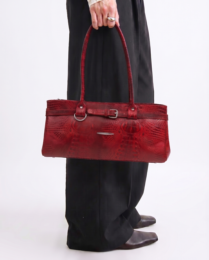 Crocodile Royale Tote Bag (Red)