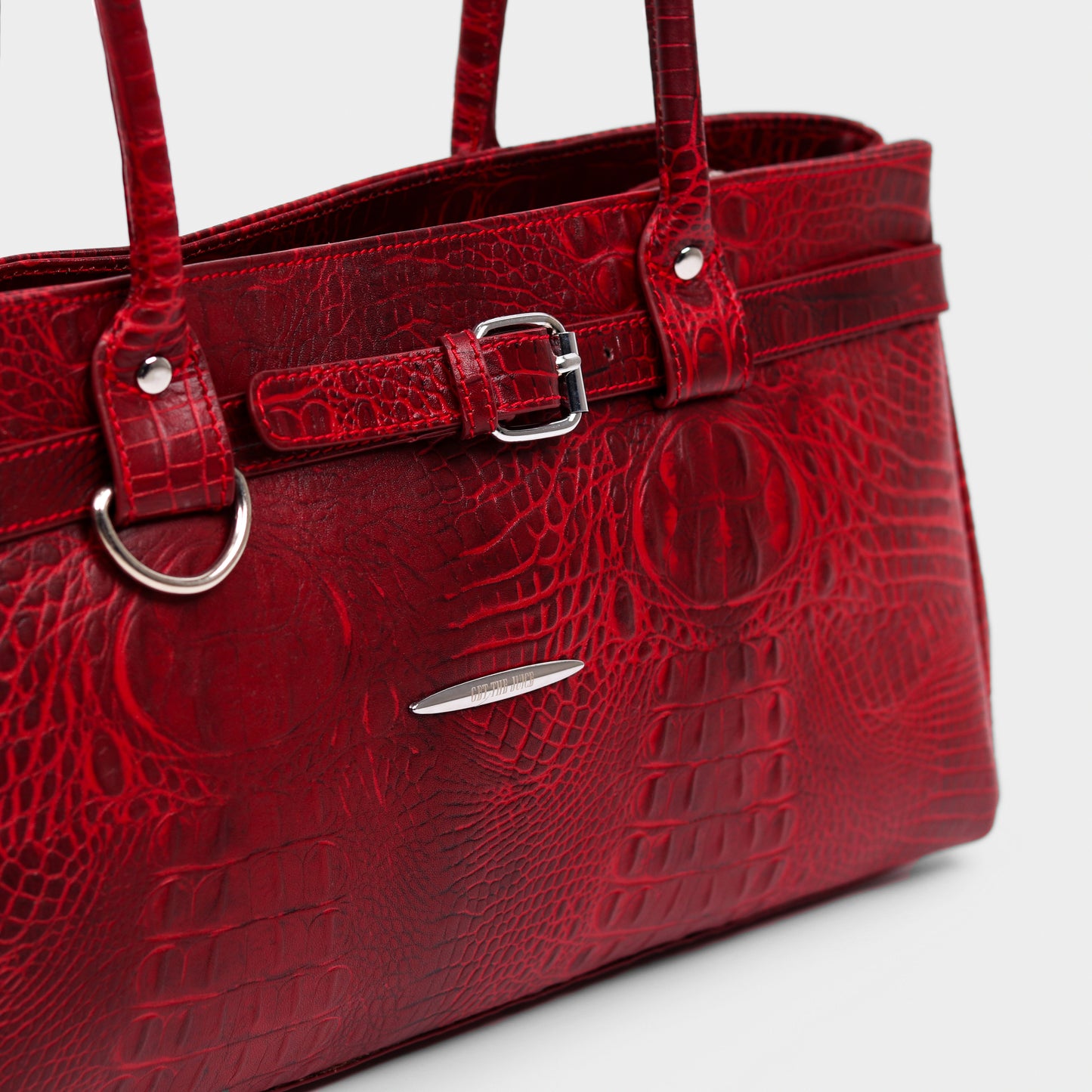 Crocodile Royale Tote Bag (Red)