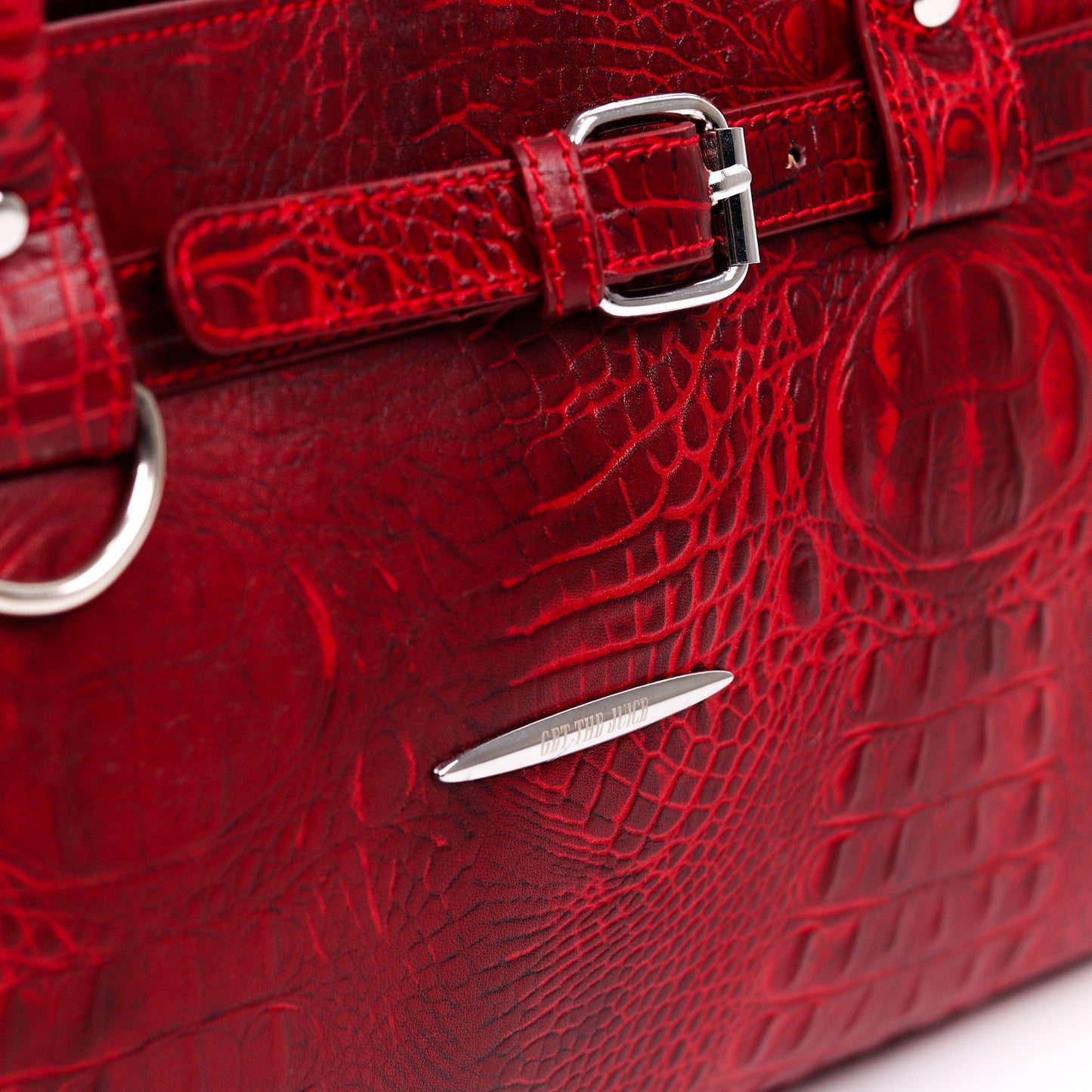 Crocodile Royale Tote Bag (Red)