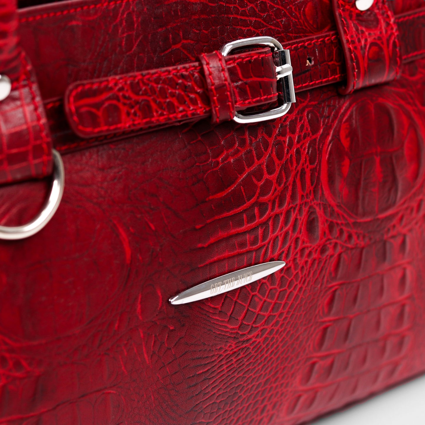 Crocodile Royale Tote Bag (Red)