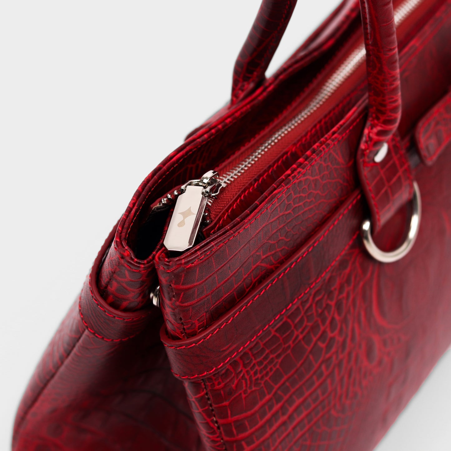 Crocodile Royale Tote Bag (Red)