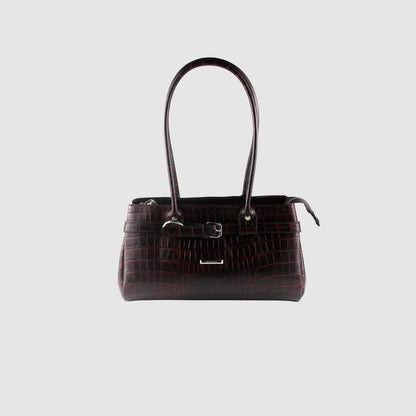Crocodile Royale Tote Bag (Bordo)