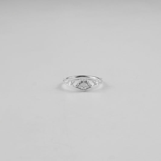 Crowned Solitaire Ring