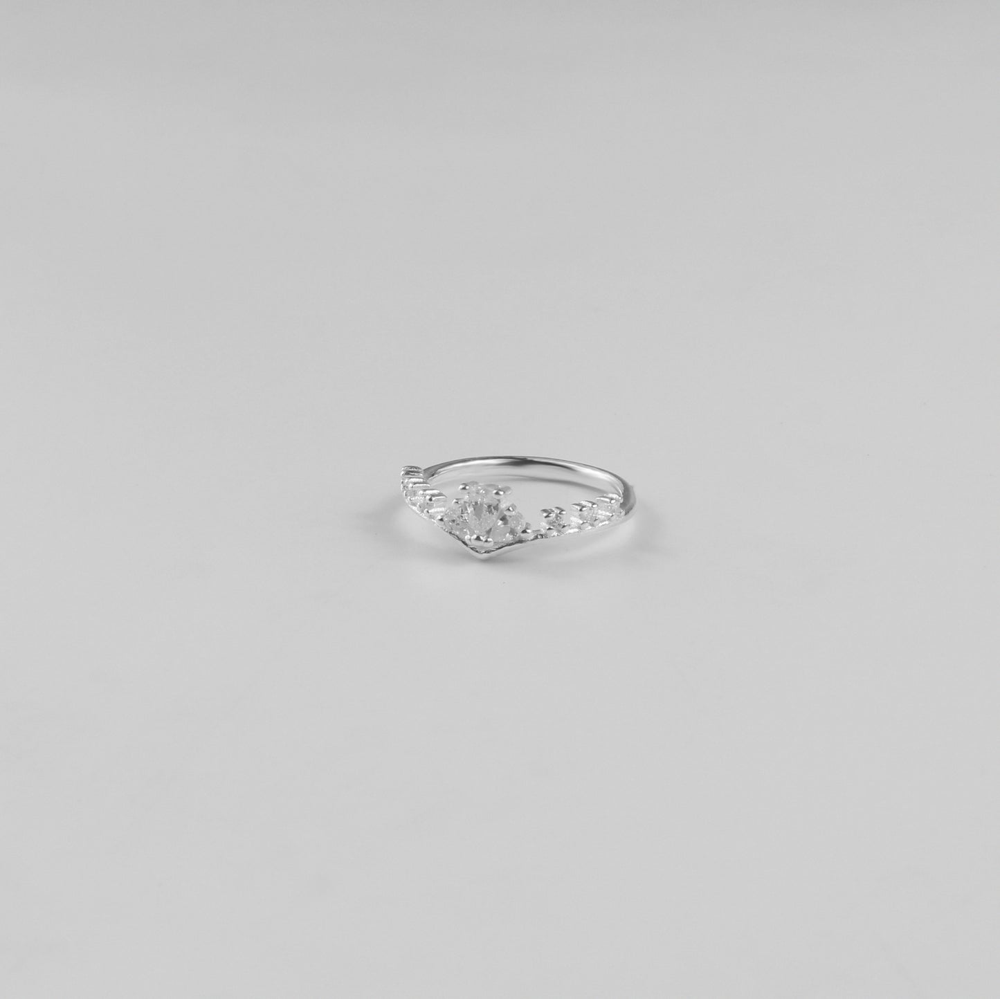 Crowned Solitaire Ring