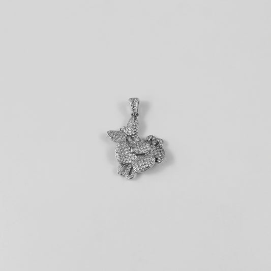 Crystal Bunny Halo Pendant