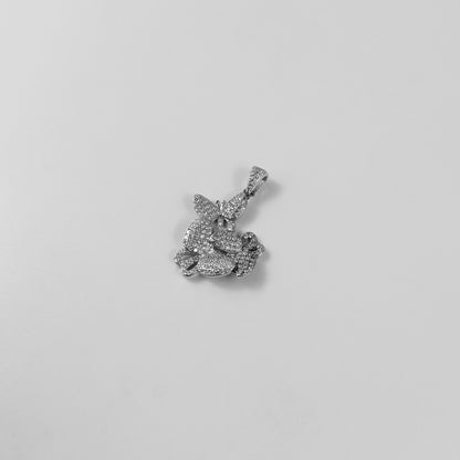 Crystal Bunny Halo Pendant