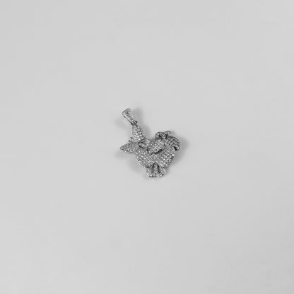 Crystal Bunny Halo Pendant