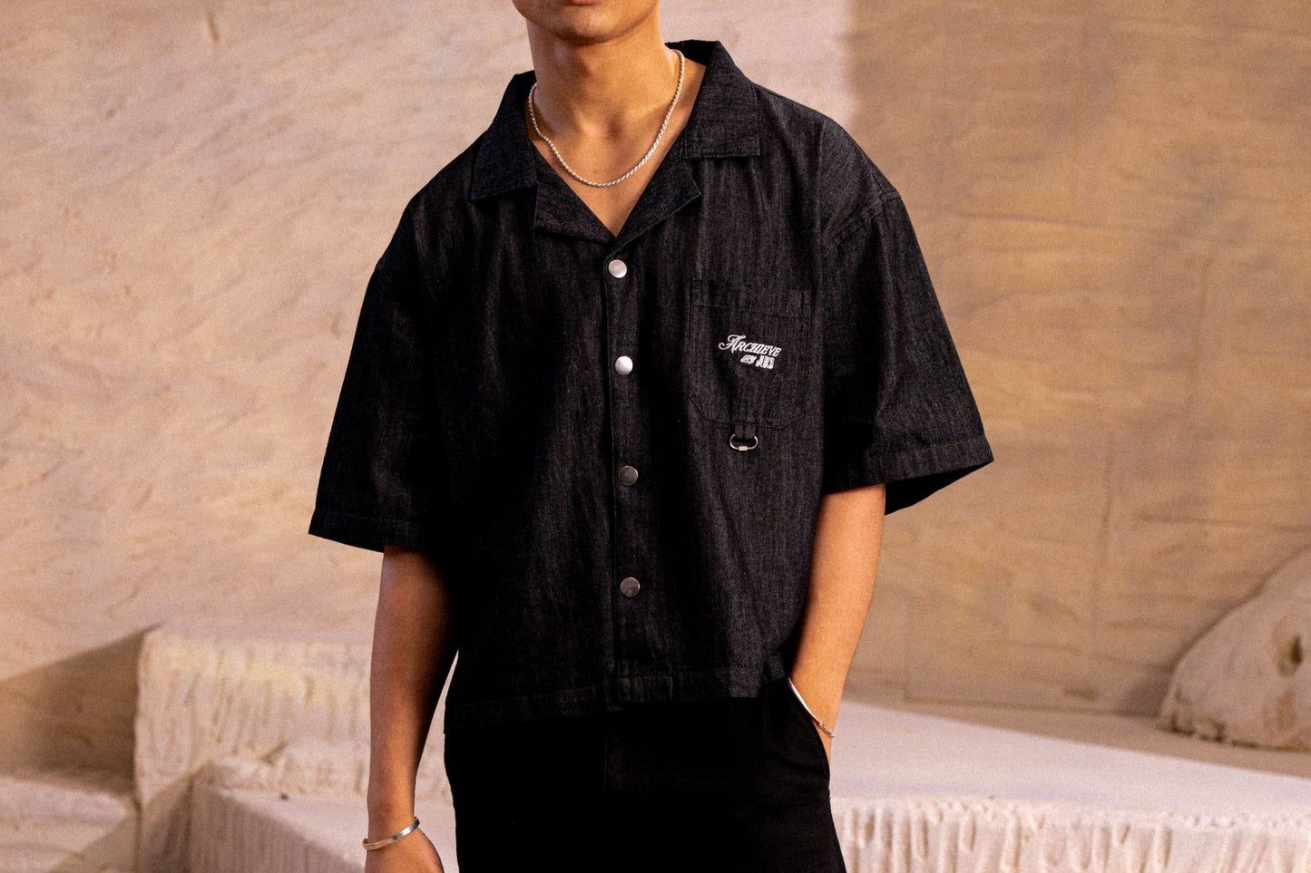 Archieve Black Denim Shirt