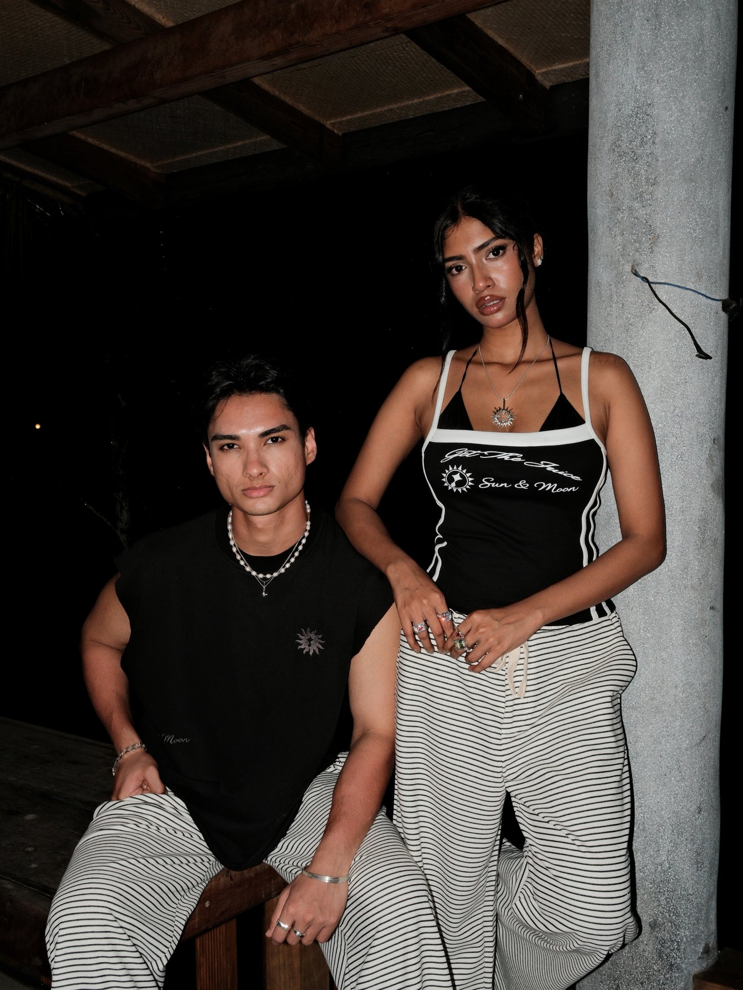 Horizontal Stripe Lounge Pants