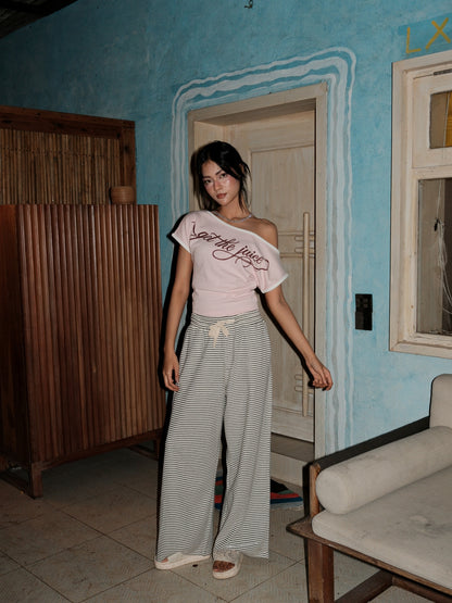 Pink off shoulder top
