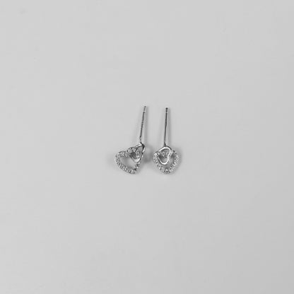 Entwined Hearts Ear Studs