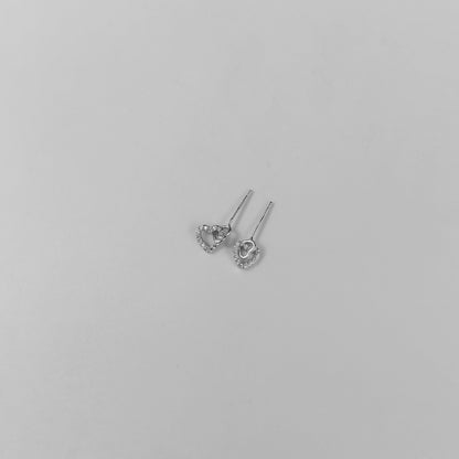 Entwined Hearts Ear Studs