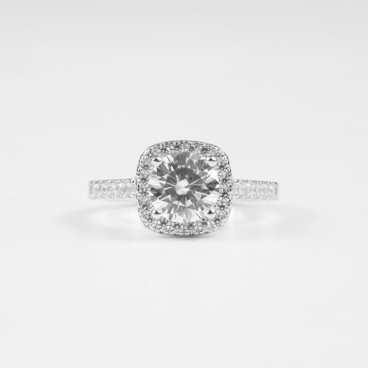 Ethereal Round Halo Ring
