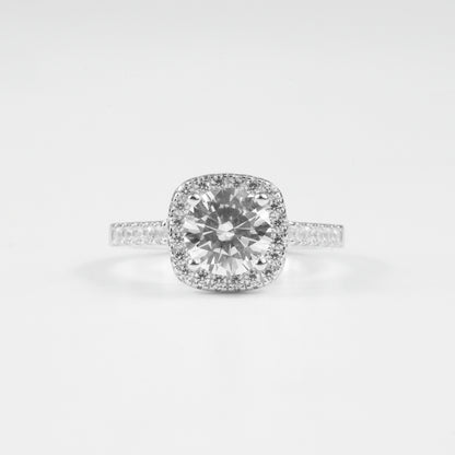 Ethereal Round Halo Ring