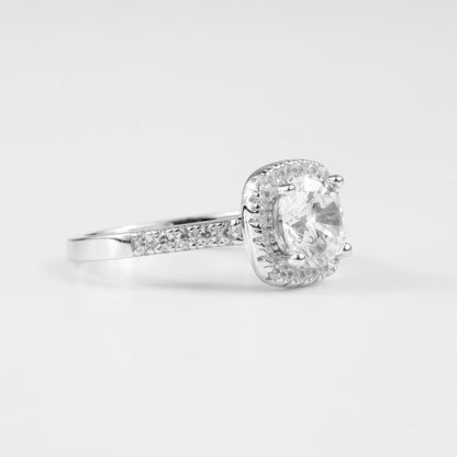 Ethereal Round Halo Ring