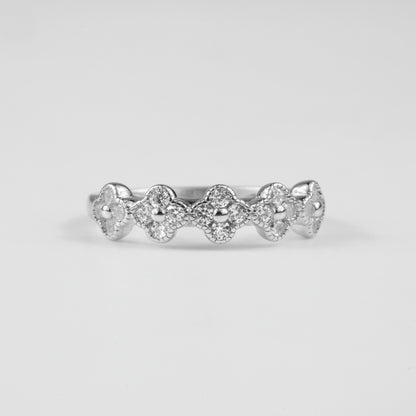 Four-Petal Clover Ring