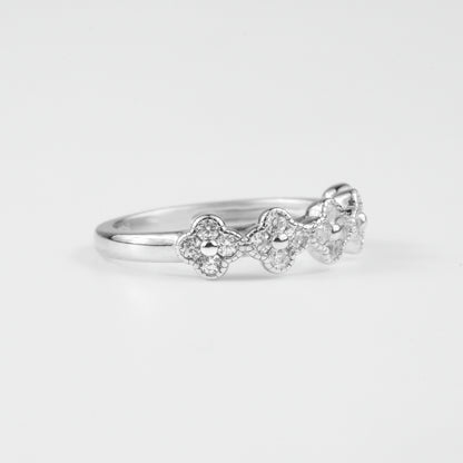 Four-Petal Clover Ring